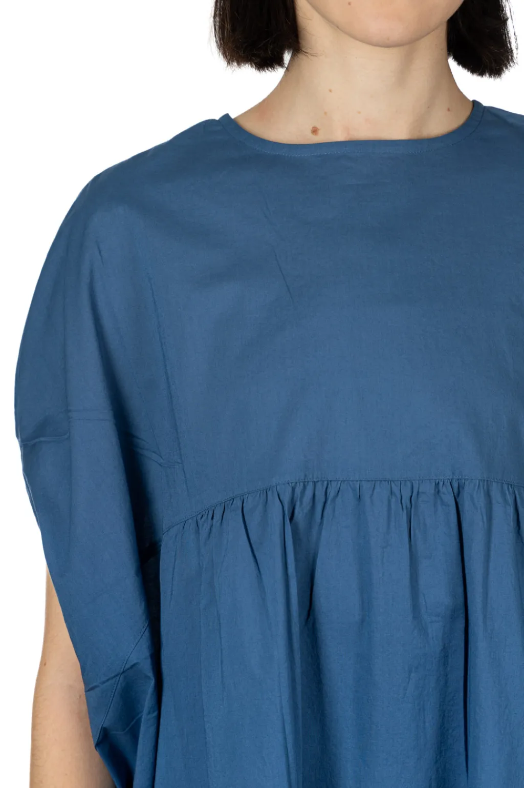 Sale Nachukara Circle Gather Dress - Blue