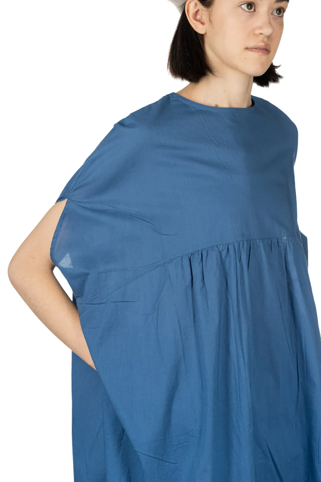Sale Nachukara Circle Gather Dress - Blue