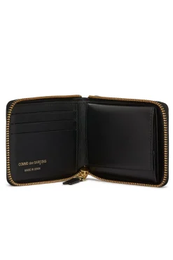Outlet Comme Des Garcons Wallets Classic Line Full Zip Wallet - Black