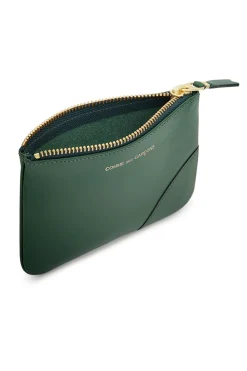 Clearance Comme Des Garcons Wallets Classic Line Zip Pouch - Bottle Green