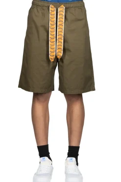 Fashion Kapital Combed Burberry Cotton EASY BEACH GO Shorts - Khaki