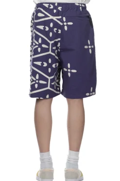 New Kapital Combed Burberry Homongo Cross Easy Shorts - Navy