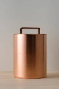 Sale Kaikado Copper Coffee Caddy 200g w/handle with coffee scoop