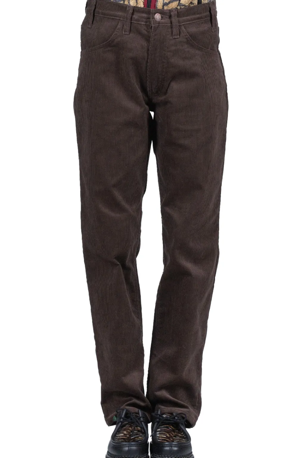 Clearance OrSlow 107 Corduroy Ivy Fit - Coffee Brown