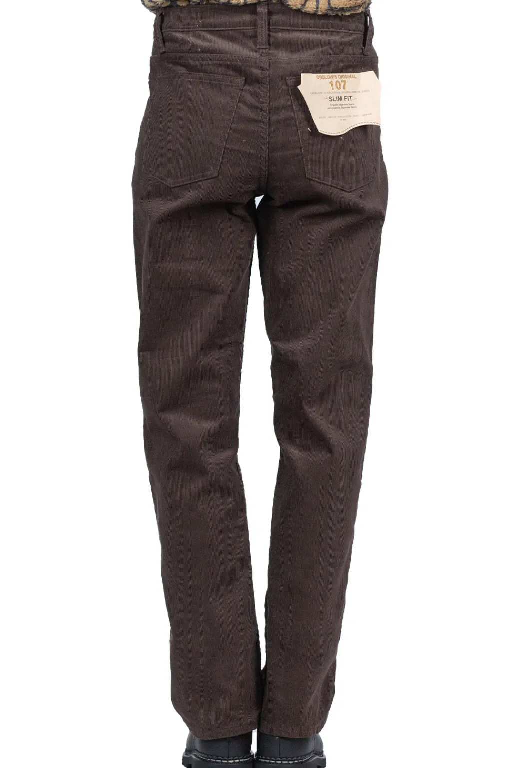 Clearance OrSlow 107 Corduroy Ivy Fit - Coffee Brown