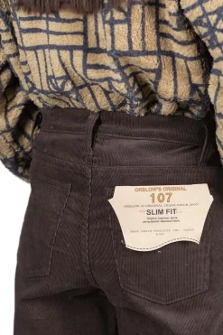 Clearance OrSlow 107 Corduroy Ivy Fit - Coffee Brown