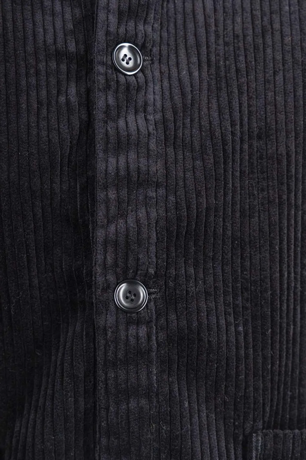 Sale Tigre Brocante Corduroy Open Pocket Vest - Black