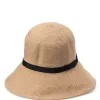 New Cableami Cotton Braid Open Crown Capeline - Beige Black