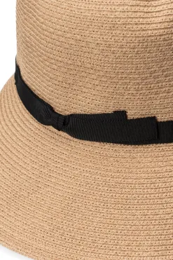 New Cableami Cotton Braid Open Crown Capeline - Beige Black