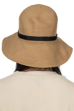 New Cableami Cotton Braid Open Crown Capeline - Beige Black