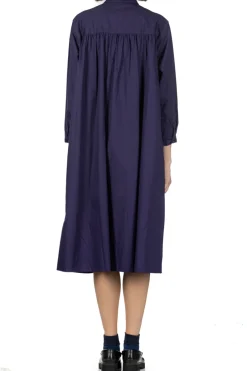 Hot Nachukara Cotton Broadcloth Tuck Dress - Purple