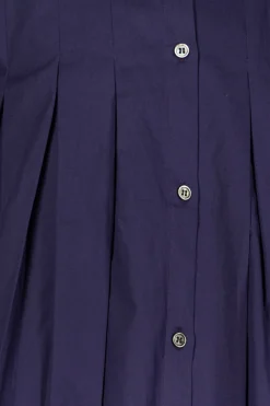 Hot Nachukara Cotton Broadcloth Tuck Dress - Purple