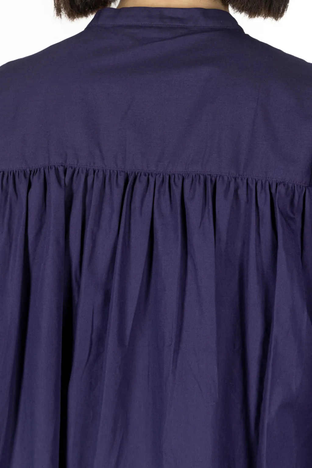 Hot Nachukara Cotton Broadcloth Tuck Dress - Purple