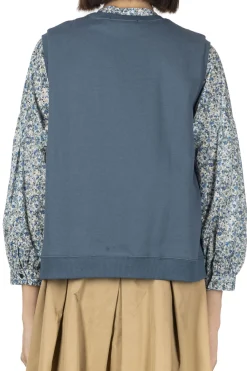 Hot Nachukara Cotton Jersey Crew Neck Vest - Blue
