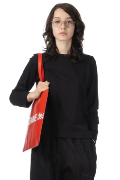 Online Comme Des Garcons TAO Cotton Jersey LS T-Shirt - Black