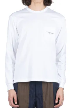 Online Comme Des Garcons Homme Cotton Jersey LS T-Shirt - White