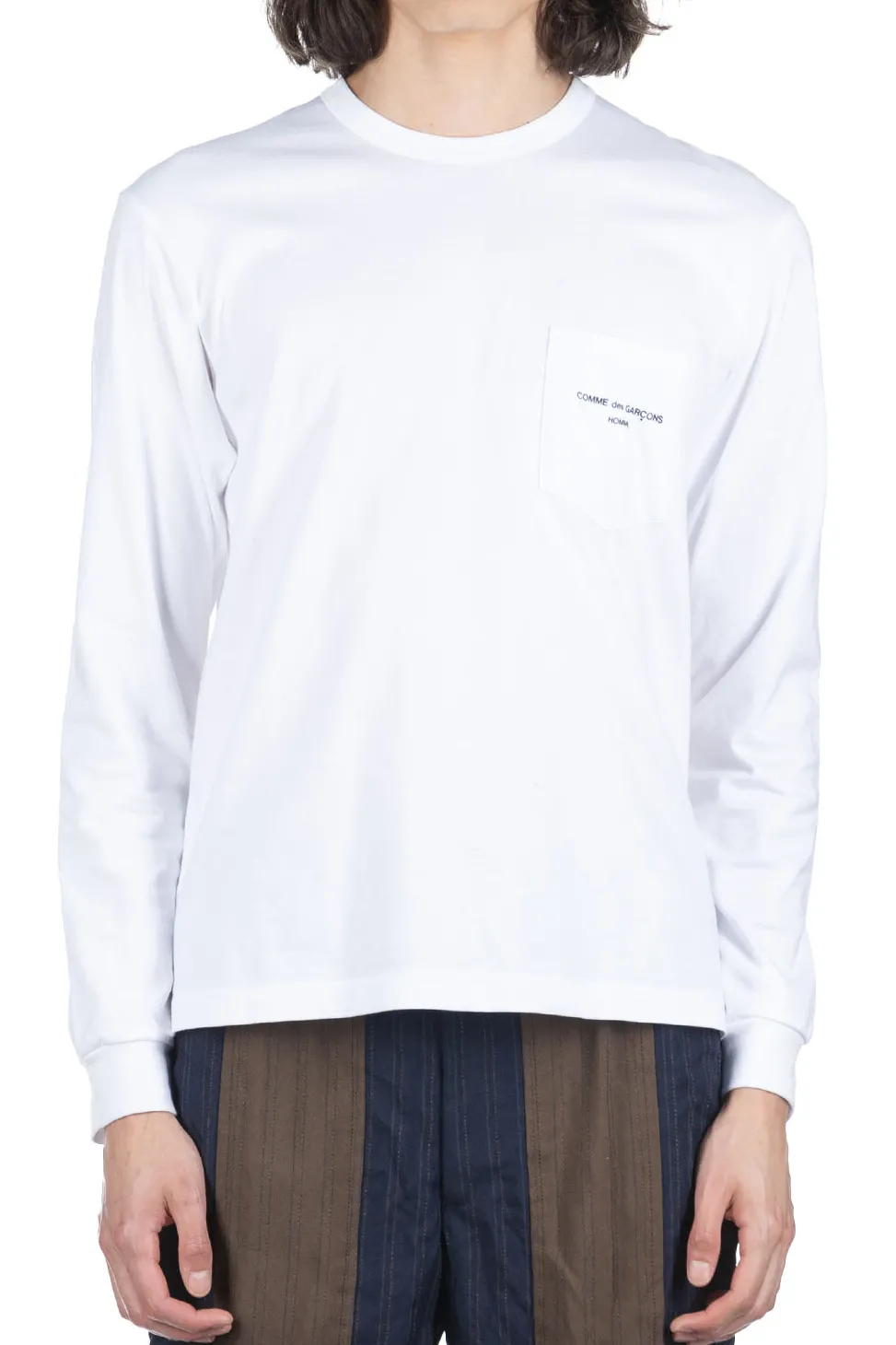 Online Comme Des Garcons Homme Cotton Jersey LS T-Shirt - White