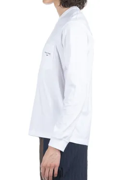 Online Comme Des Garcons Homme Cotton Jersey LS T-Shirt - White