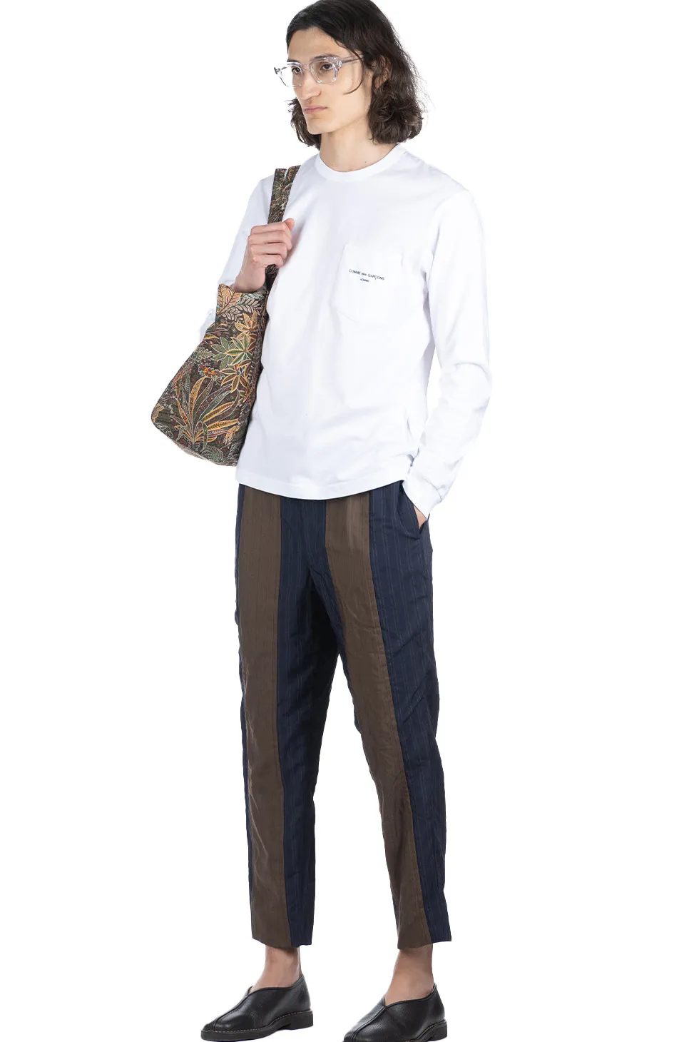 Online Comme Des Garcons Homme Cotton Jersey LS T-Shirt - White