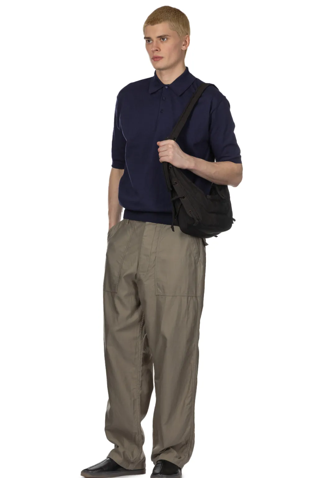 Fashion Kaptain Sunshine Cotton Knit Poloshirt - Navy