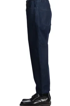 New Comme Des Garcons Homme Cotton Laminated Garment Treated Pants in Black