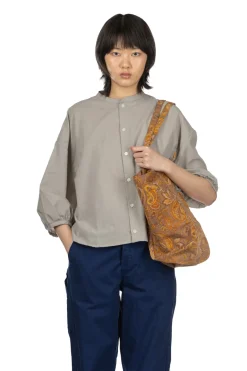Clearance NARU Cotton Lawn Round Shirt - Grey