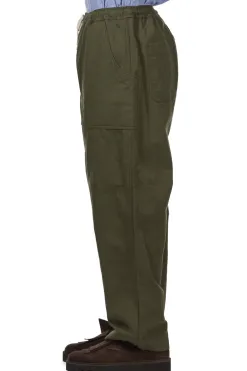 Online Comme Des Garcons Homme Cotton Linen Herringbone Pants - Khaki