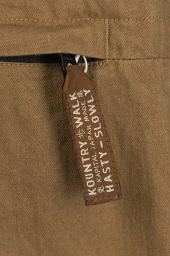 Online Kapital Cotton Linen Twill RUDE Baggy Pants - Khaki
