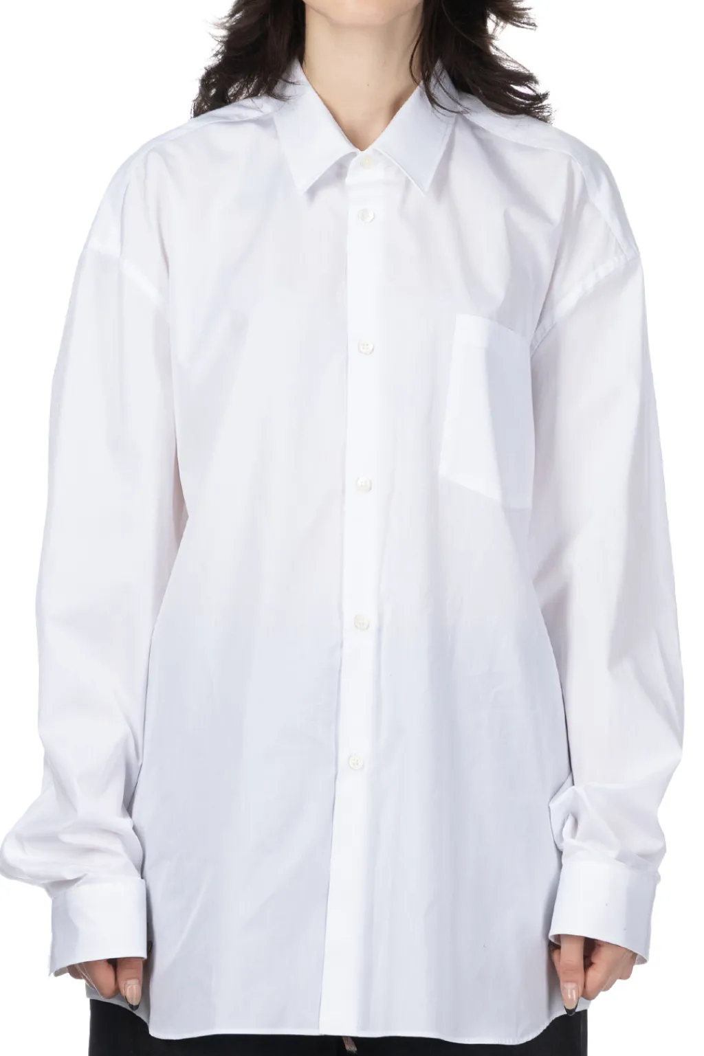 Online Comme Des Garcons Comme Des Garcons Cotton Long Shirt - White