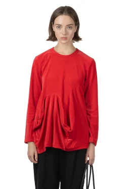 Outlet Comme Des Garcons Comme Des Garcons Cotton Polyester Velveteen Top