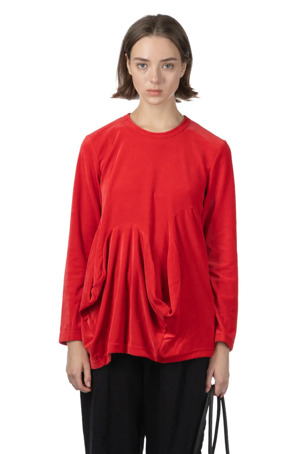 Outlet Comme Des Garcons Comme Des Garcons Cotton Polyester Velveteen Top