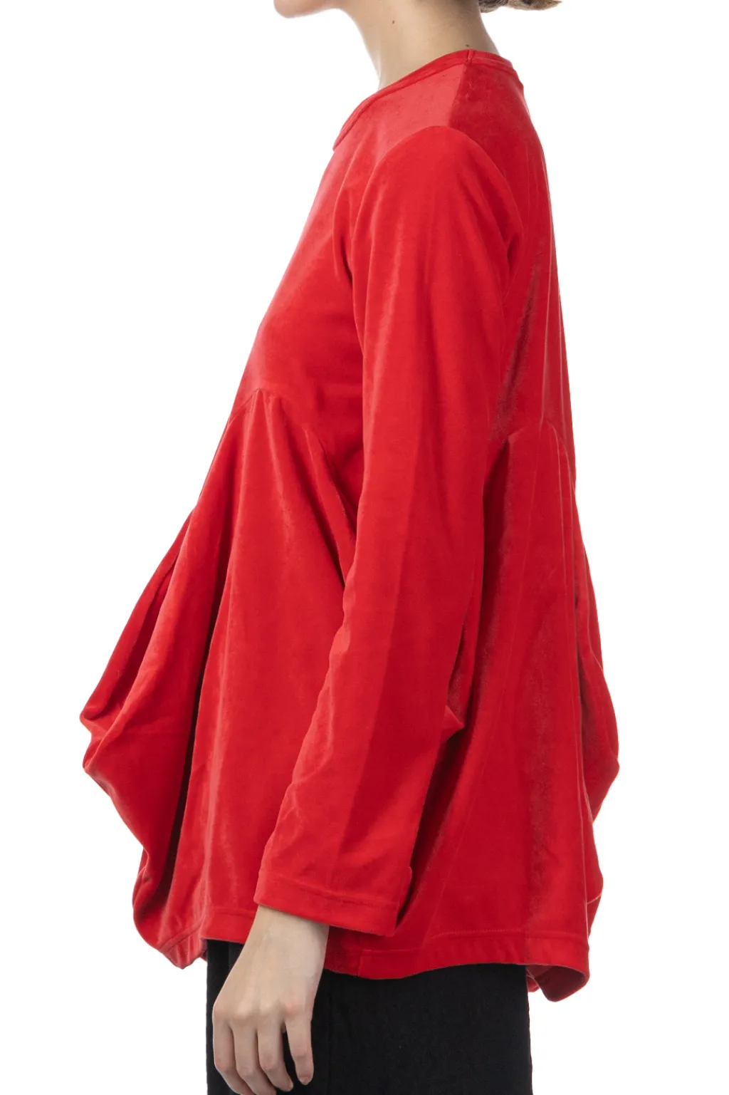 Outlet Comme Des Garcons Comme Des Garcons Cotton Polyester Velveteen Top