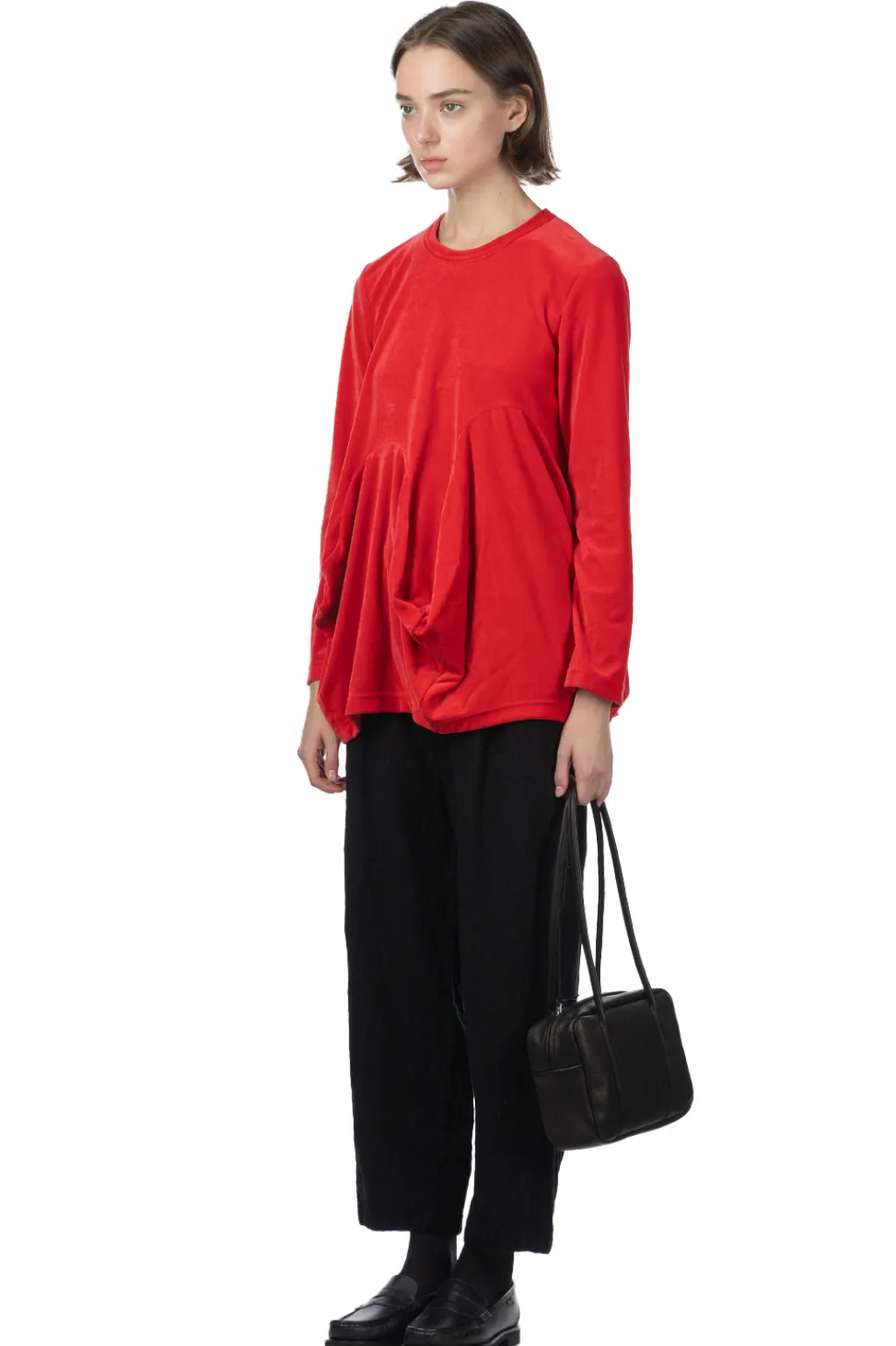 Outlet Comme Des Garcons Comme Des Garcons Cotton Polyester Velveteen Top