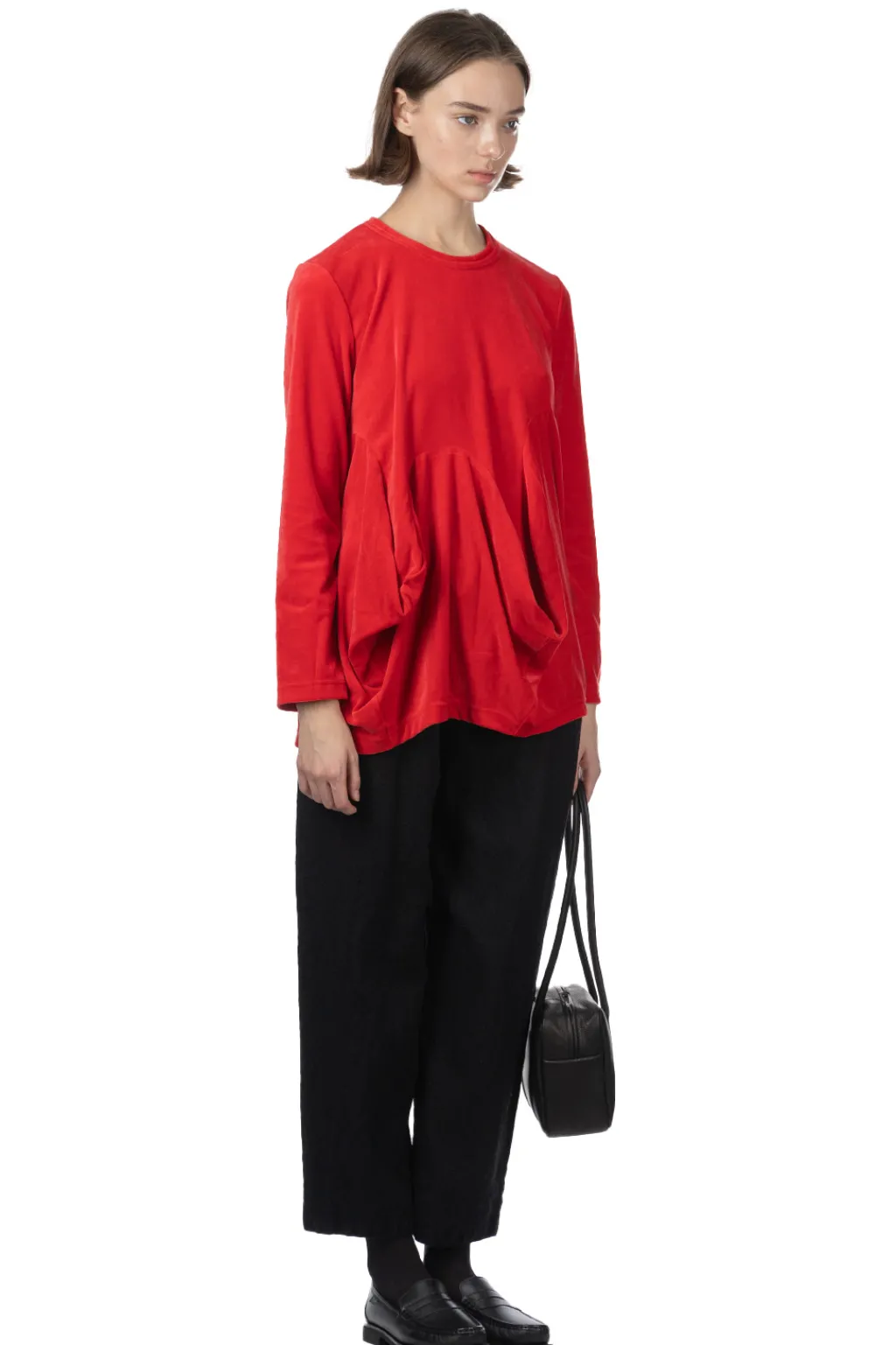 Outlet Comme Des Garcons Comme Des Garcons Cotton Polyester Velveteen Top