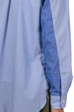 Clearance Junya Watanabe MAN Cotton Stripe Shirt - White Saxon