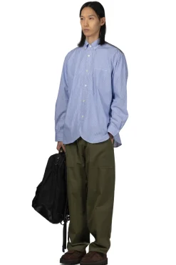 Clearance Junya Watanabe MAN Cotton Stripe Shirt - White Saxon