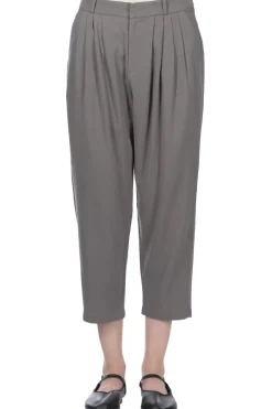 Online Evam Eva Cotton Tuck Pants - Grey