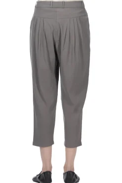 Online Evam Eva Cotton Tuck Pants - Grey