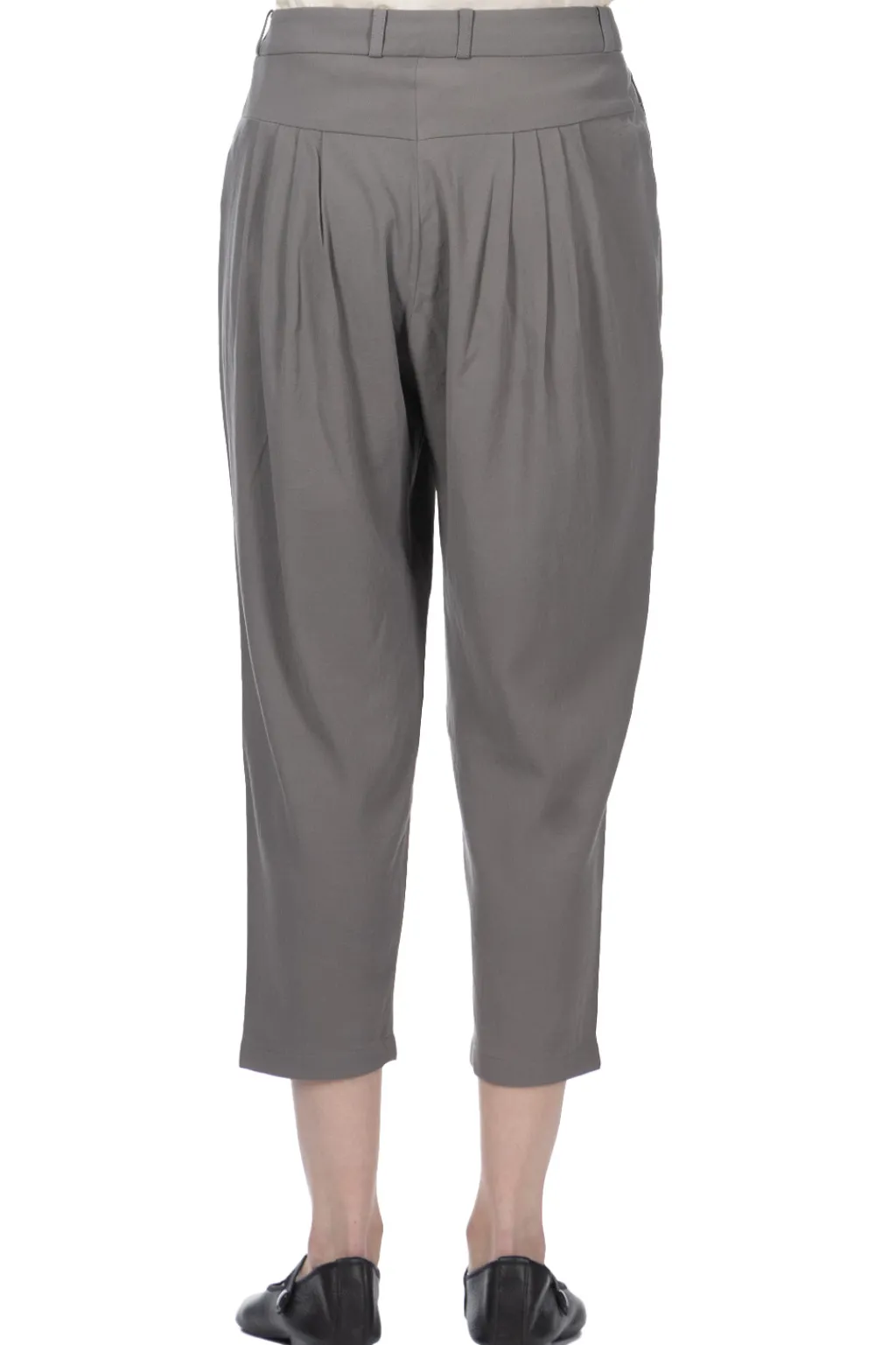 Online Evam Eva Cotton Tuck Pants - Grey