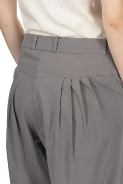 Online Evam Eva Cotton Tuck Pants - Grey