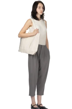 Online Evam Eva Cotton Tuck Pants - Grey