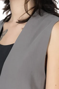 New Evam Eva Cotton Vest - Grey