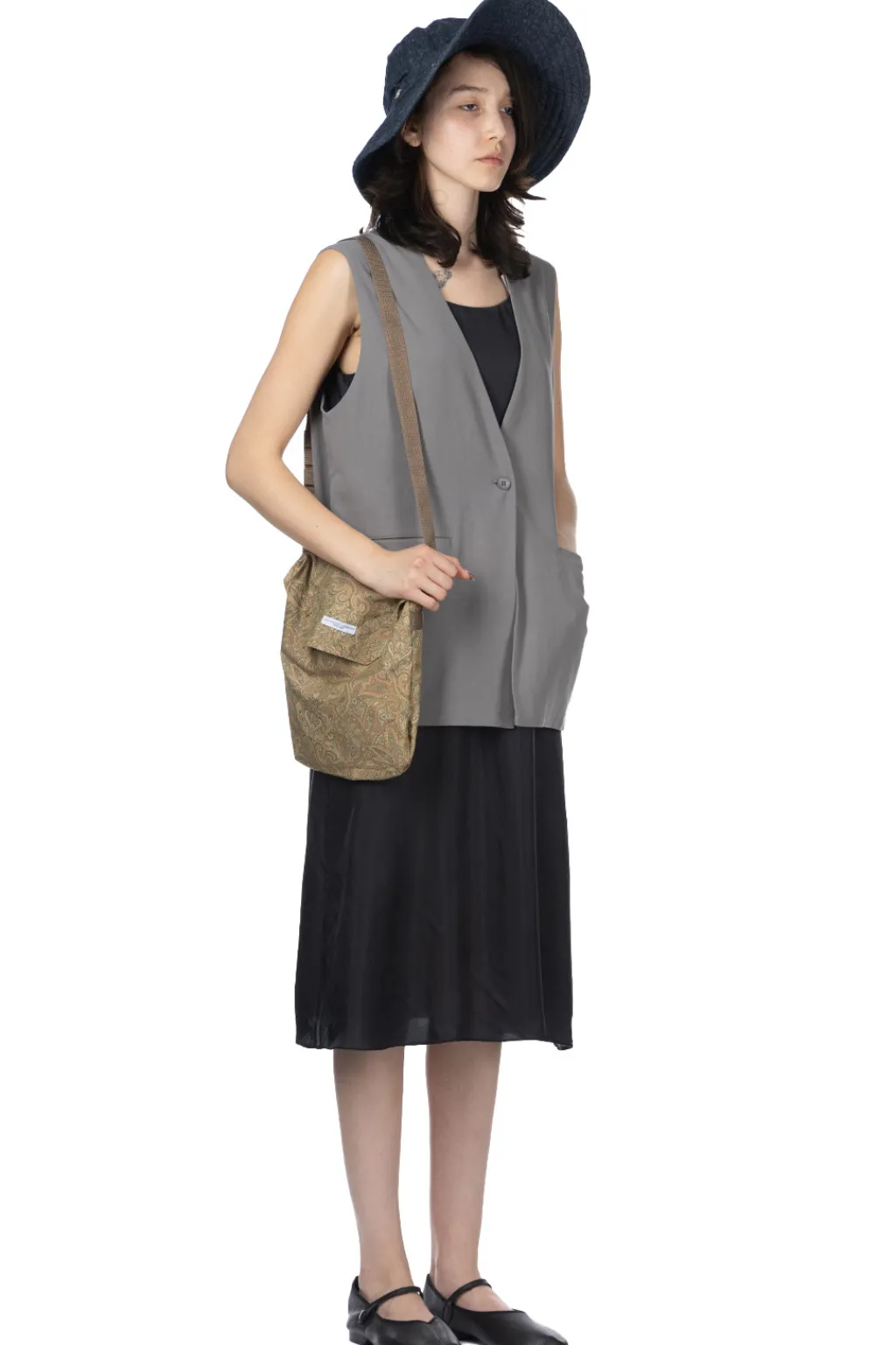 New Evam Eva Cotton Vest - Grey