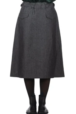 Online Nanamica Cotton Wool Gurkha Skirt - Heather Grey