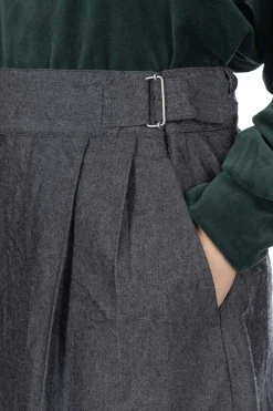 Online Nanamica Cotton Wool Gurkha Skirt - Heather Grey