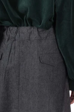 Online Nanamica Cotton Wool Gurkha Skirt - Heather Grey
