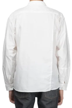 Best Kapital Cotton x Linen White Patchwork KATMANDU Shirt - White