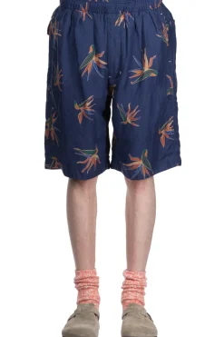 Clearance Nanamica Cupra Hemp Aloha Shorts - Navy