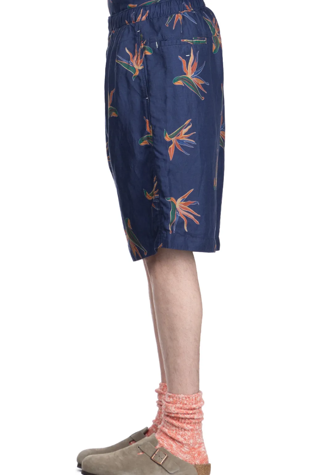 Clearance Nanamica Cupra Hemp Aloha Shorts - Navy