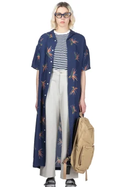 Best Nanamica Cupra Hemp Shirt Dress - Navy